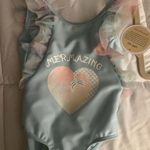 Infant bathing suit size 6/9 months light blue first impression - Picture 4 of 4